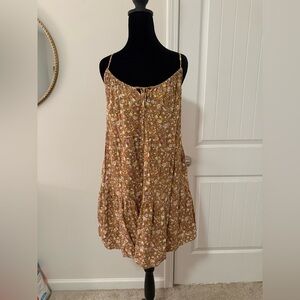 Old Navy Floral Brown Dress